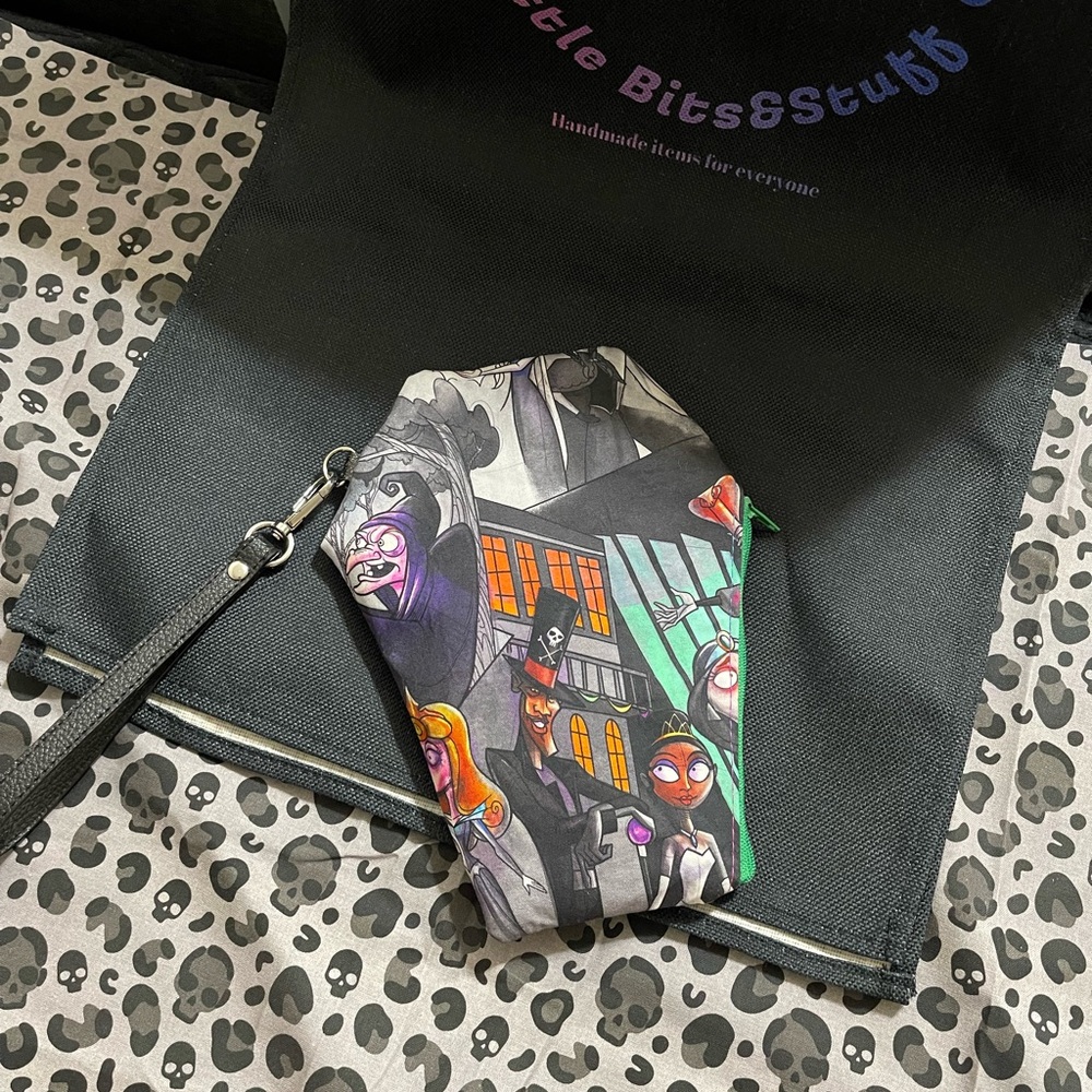 Disney inspired Gothic Coffin-Shaped Wristlet